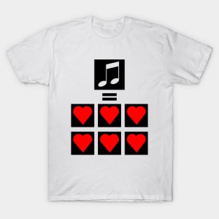 Music equal hearts T-Shirt
